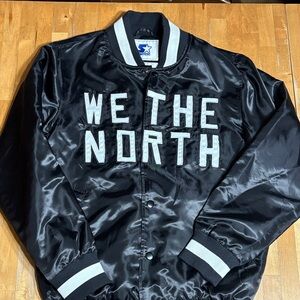 **RARE** Starter We The North Raptors satin jacket